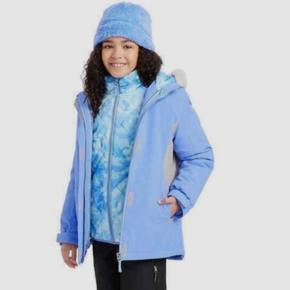 Gerry Youth  3 in 1 Systems Jacket Light Blue Girls (XS - 5/6) - Picture 2 of 15